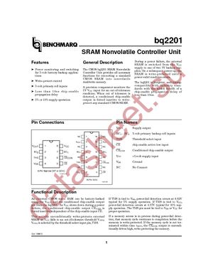 BQ2201SN-NG4 datasheet  